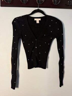 J Crew Rhinestone cardigan